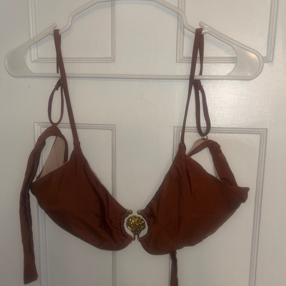 Brown Women's Swim Vcay Halter Style Bikini set (New)